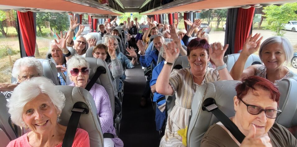 Residents at Oasis Centre enjoy a trip out as a community